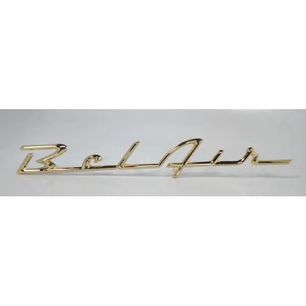 “Bel Air” Emblem Bakskärm Chevrolet 1957 Bel Air risnedsättning