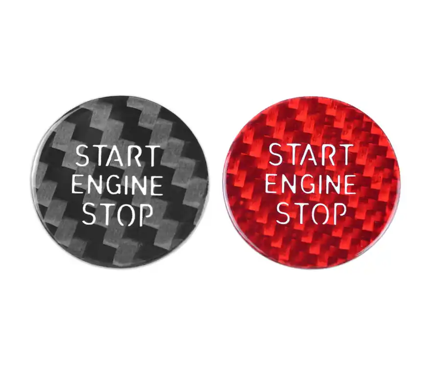 Emblem Startknapp Kolfiber - BMW F40, F44, G20/G21, G14/G15/G16, X5 G05, X6 G06, X7 G07, Z4 G29 Kampanjpris